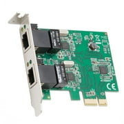 SYBA Multimedia 2-Port Ethernet PCIe x1 Card - PCI Express x1 - 2 Port(s) - 2