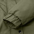 thumbnail image 5 of Women Mid Length Parka Winter Warm Fleece Lined Jacket Thicken Puffer Coat with Fur Hood Full Zip Overcoat, 5 of 7