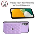 thumbnail image 5 of for Samsung Galaxy A13 5G Slim Case with Card Holders and Strap for Women, Samsung Galaxy A13 5G Phone Case Wallet PU Leather Kickstand RFID Blocking Flip Shockproof Wallet Case - Purple, 5 of 11