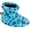 Turquoise Leopard Fleece, variant on easy bootie (toddler), turquoise leopard, txxl [8-9 (shoe size)]