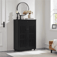 thumbnail image 7 of Renwick 5-Tier Shoe Storage Cabinet with Louvered Door & 1 Drawer for Livingroom Entryway, Black, 7 of 7