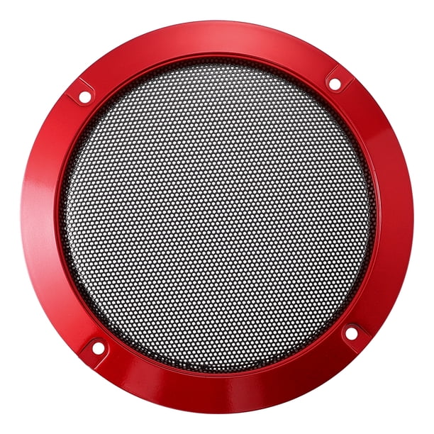 Coche Metal Audio Altavoz Parrilla Cubierta Malla Woofer Rejilla rojo 5 pulgadas