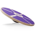 thumbnail image 2 of Philosophy Gym Wobble Balance Board, Round Wooden Core Trainer for Adults - Purple, 2 of 7