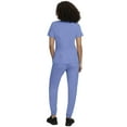 thumbnail image 6 of Stat Medical Wear Women’s Scrubs Set - 2 Pocket V-Neck Scrub Top with 5 Pocket Joggers Pant Set 100210 (Size M, Color CEIL), 6 of 7
