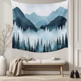 thumbnail image 5 of Forest Mountain Tapestry for Bedroom Wall Hanging Tapestry, Vintage Peak Nature Sky Star Landscape Ceiling Backdrop Tapestries Poster Blanket Wall Decor for Teens Room Living Room Dorm 39" x 59", 5 of 8
