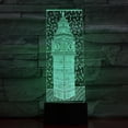 thumbnail image 2 of Lámpara de ilusión LED 3D Eliza White Tower con luz nocturna, 2 of 2
