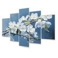thumbnail image 2 of Designart "Apple Blossom Monochromatic gracefulness IX" Apple Blossom Metal Wall Décor Set, 2 of 5