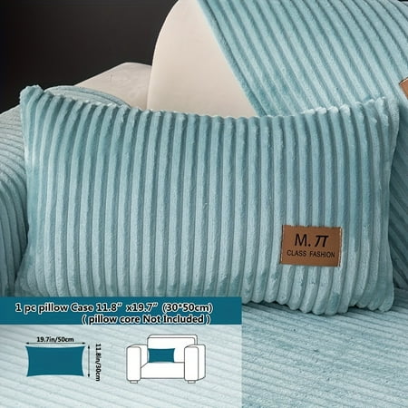 

PORK 1Pc Luxurious Plush Sofa Cover With Label - Thick Warm Winter Couch Protector | Pet-Friendly & Non-Slip | Modern Design For Living Room Bedroom Office Decor Couch Covers For Sofa