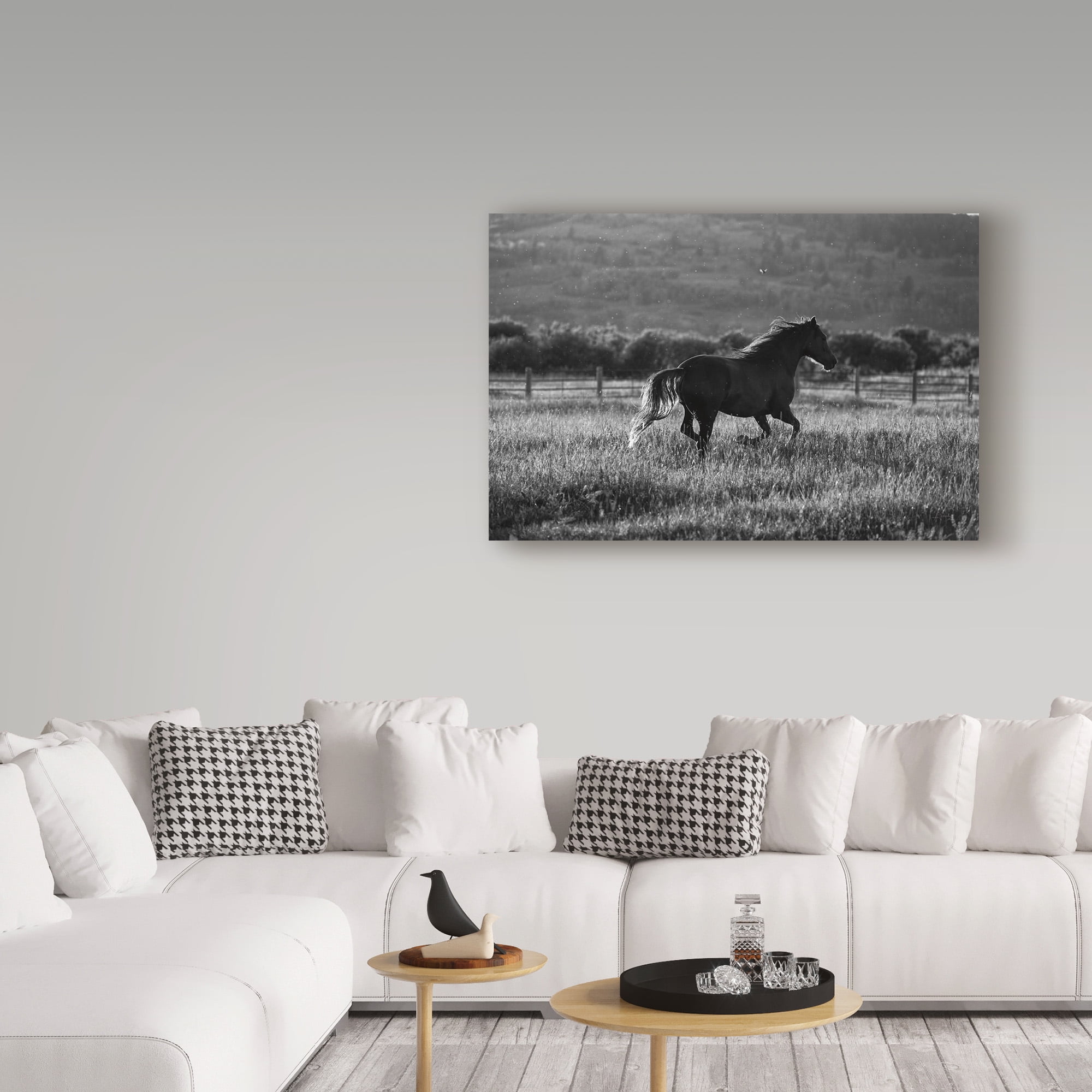 Trademark Fine Art 'Horses Going Home' Canvas Art by Aledanda