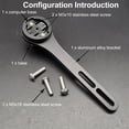thumbnail image 3 of Bicycle Handlebar Computer Mount, Lightweight Aluminum Alloy Bike Computer Bracket Portable  For Safe Riding, 3 of 8