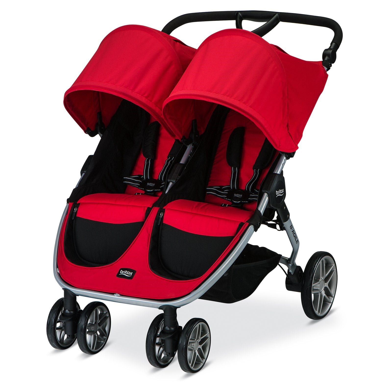 britax double stroller red