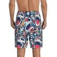 thumbnail image 5 of Salouo cool rock Skull Pattern Men's Sleep Pajama Shorts,Pajama Bottoms Elastic Waistband Sleep Pajama Short PJ Shorts for Men -XX-Large, 5 of 6