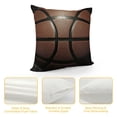 thumbnail image 4 of Fathers Day Pillow Covers Pillows Funny Pillows Basketball Game Modern Pillow Throw Pillow Cover Sport Square Pillow Case Cushion Cover for Home Car Decorative, 4 of 5