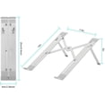 thumbnail image 3 of Fogein Laptop Stand, Adjustable Computer Laptop Mount Aluminum Computer Riser Laptop Holder, Silver, 3 of 7