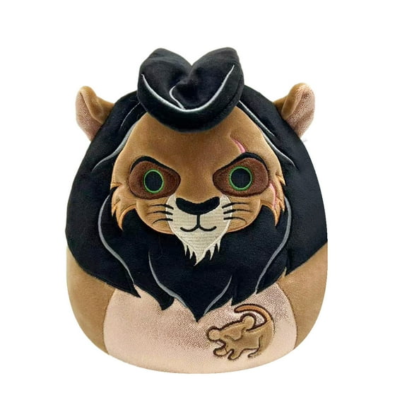 Squishmallows Original Disney 8 inch Scar - Child's Ultra Soft Stuffed Plush Toy