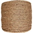 thumbnail image 2 of Twisted Manila Rope (1/2 inch) - SGT KNOTS - 3 Strand Natural Fiber Rope - Multipurpose Heavy Duty Utility Cord - Moisture and Weather Resistant - Commercial, Industrial, Outdoor, Home Decor (600 feet, 2 of 8