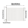 thumbnail image 2 of Retractable Pet Safety Gate, Adjustable Mesh Barrier for Dogs & Cats, No-Drill Indoor Gate for Stairs, Doorways, Home Safety, Puppy Containment (59x31.5IN), 2 of 4