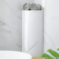 thumbnail image 4 of Bathroom Corner Storage 360 Rotating Wall-Mounted Shelf Shampoo Cosmetics Kitchen Household Bathroom Storage Accessories, 4 of 5