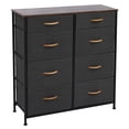 thumbnail image 3 of Topcobe Non-woven Storage Cabinets for Bedroom, 8 Waterproof Drawers for Living Room, with Wooden Handles, More Space, Dark Gray, 3 of 5