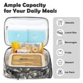 thumbnail image 5 of GYEUKHAM Kids Insulated Lunch Bag,Durable School Lunch Box with Shoulder Strap & Bottle Holder,Water-Resistant Thermal Cooler Tote for Boys & Girls,Digital Camo, 5 of 8