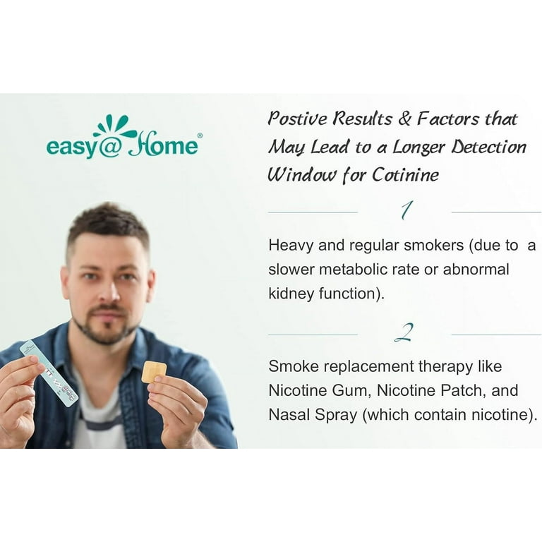 Easy@Home ECOT-114 Rapid Nicotine Urine Test, 1-Panel 200 ng/ml, 25 Pk  HSA/FSA Eligible - Walmart.com