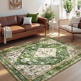 thumbnail image 4 of Lahome Decor 3x5 Area Rug Boho Tribal Rugs for Living Room Machine Washable Bedroom Rug, Turkish Aesthetic Soft Non-Slip Non-Shedding Faux Wool Throw Rug for Camper Entryway Office Carpet, 4 of 9