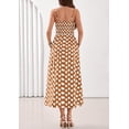 thumbnail image 5 of PRETTYGARDEN Womens Summer Dresses Spring Sleeveless Spaghetti Straps Casual Midi Dress Polka Dot Smocked Beach Sundress, 5 of 10