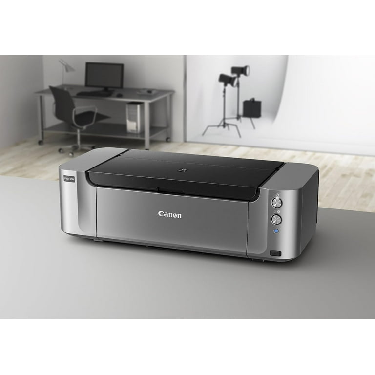 Canon PIXMA PRO-100 Professional Photo Printer, Gray, 1