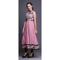 thumbnail image 3 of Bimba Black6 Floral Anarkali Dress Mandarin Collar Sleeveless Kurtis for Women Print Maxi Dress XXX-Large, 3 of 6