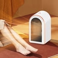 thumbnail image 1 of Mini calentador de ventilador eléctrico de calentamiento rápido PTC de 1200W para el dormitorio del hogar (enchufe blanco de la UE), 1 of 8