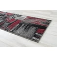 thumbnail image 6 of Allstar Rugs High Quality Red 2x7 Modern Abstract Quad-Directional Weathered Texture Runner (2' 0" x 6' 11"), 6 of 7