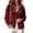 Red, variant on Velvet Long Sleeve Cardigan Hoodies Women Button Womens Hood Shirts Black XXXL