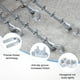 thumbnail image 2 of Uxcell 12-Pack Abrazaderas de Cable, Clip de Cable de Acero al Carbono M8, Sujetador de Perno en U, 2 of 6