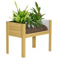thumbnail image 1 of Outsunny Wooden Planter Box Outdoor Raised Planter, 29.5" x 18.1" x 23.8", 1 of 9