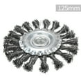 thumbnail image 3 of Yeacher Knotted Bench Steel Wire Brush Deburring Derusting Angle Grinder Cleaner Accessories Rust Removal Wheel Metal Disc Brush, 3 of 8