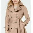 thumbnail image 2 of London Fog Women's Belted Double Breasted Trench Coat Brown Size Small, 2 of 3