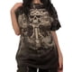 thumbnail image 1 of Camiseta de manga corta para mujer Y2k E Girls, estilo vintage con estampado gráfico de calavera, top de hada grunge, ropa gótica, 1 of 5