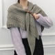 thumbnail image 5 of Minnieouse Mantón de invierno para mujer, chal para fiesta de boda, banquete, Color sólido, pañuelo para el cuello, capa de poliéster para Abrigos y chamarras Negro, 5 of 6