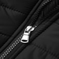 thumbnail image 4 of Men‘s Winter Down Jacket Solid Color Hooded Long Sleeves Zip-Up Lightweight Outwear Windproof Coat with Hoodies, 4 of 5