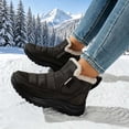 thumbnail image 6 of Caywon Women Snow Boots Round Toe Slip On Quilted Puffer Style Warm Plush Lined Ankle Booties Comfortable Winter Outdoor Shoes Botas de Nieve para Mujer, 6 of 8
