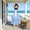 Blue, variant on Chanana Spring Porch Goose Outfits, 23 Inch Lady Porch Goose Outfit Pink Bathrobe with Donut Coffee Cup Curlers Cement Concrete Lawn Geese House Spring Summer Statue Clothes