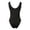 Black, variant on Tank Top Women Bodysuits Deep V Neck Sleeveless Skin Friendly Tops Bodysuit S