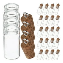 YUNLIGHTS  50 Pcs Wishing Bottle Mini Vials Corked Bottles Child