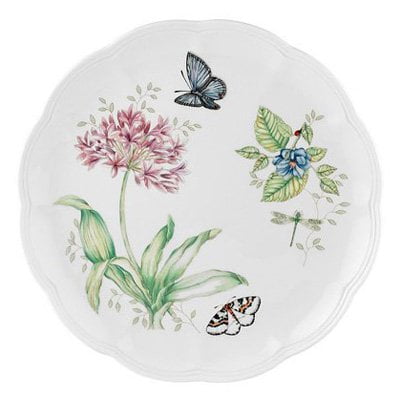 Lenox Federal Platinum Dinner Plate - Lenox Butterfly Meadow Blue Butterfly Dinner Plate
