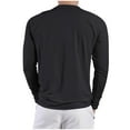 thumbnail image 3 of Wyobmus Men's Long Sleeve Quick Dry Active T-Shirt Casual Crewneck Gym Training Shirts Lightweight High Stretch Top Black, 3 of 7