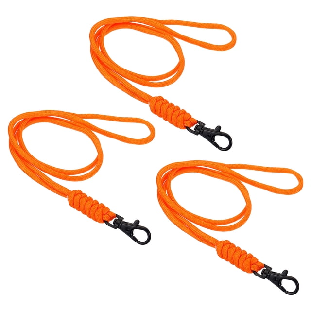 Unique Bargains Neck Lanyard, Orange, 3 Pack
