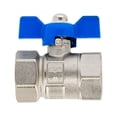 thumbnail image 1 of llave esfera mariposa azul 3/4 latón h x h, 1 of 5