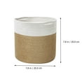 thumbnail image 2 of TABLZONE Woven Storage Basket Assorted Color Cotton Rope for Household Use 1Pc, 2 of 9