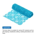 thumbnail image 3 of Unique Bargains Lace Ribbon 10 Yards 7 Inch Lace Flower Trim for Craft Headbands Wedding Deep Blue, 3 of 5