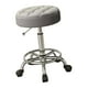thumbnail image 2 of Taburete de bar con ruedas y altura ajustable, para salón de belleza, spa, tienda, estructura de metal, rotación de 360 ​​grados. Gris, 2 of 9
